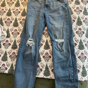 GAP Light Blue Distressed Boyfriend Jeans